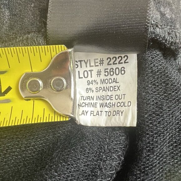 Terez Joggers Pants Foil Snakeskin Printed Black Drawstring Modal Size XS - Picture 8 of 11